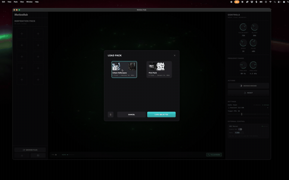 MotionHub visual preview 3